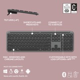 Logitech MK950 Signature Slim draadloze desktopset Grafiet, US-International lay-out (QWERTY), 400 - 4000 dpi