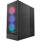 NZXT H7 Flow RGB midi tower behuizing Zwart | 2x USB-A | 1x USB-C | RGB | Tempered Glass