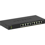 Netgear 8-poorts Gigabit Ethernet unmanaged PoE+ Essentials switch (GS308LP) Zwart, 60 Watt PoE