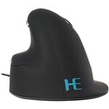 R-Go Tools HE Break ergonomische muis Zwart/zilver, 2400dpi, Rechts, Large (Handlengte boven de 185mm)