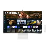 Samsung Smart Monitor M8 M80F 32" 4K UHD  Wit, HDMI, USB-C, USB-A, WiFi, BT