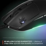 SteelSeries Rival 3 Gen 2 gaming muis Zwart, 8.500 dpi, RGB