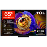 TCL 65MSQLED85L SQD-Mini LED 4K Ultra HD Smart TV 65" Zwart, 4x HDMI, USB-A, LAN, WiFi 5, BlueTooth
