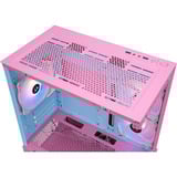 Thermaltake View 170 TG ARGB mini tower behuizing Roze | 2x USB-A | RGB | Tempered Glass