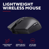 Trust GXT 832 Thado Draadloze set desktopset Zwart, US lay-out (QWERTY), 80% (TKL), RGB, 800 - 6.400 dpi
