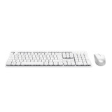Trust Ody II Draadloos Toetsenbord en Muis Set desktopset Wit, US lay-out (QWERTY), 100%, Stille Toetsen