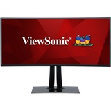 ViewSonic VP3881a Pantone gevalideerde monitor met docking station 38" Curved UltraWide  Zwart, 2x HDMI, 1x Displayport, USB-A, USB-B, USB-C, LAN, audio