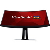 ViewSonic VP3881a Pantone gevalideerde monitor met docking station 38" Curved UltraWide  Zwart, 2x HDMI, 1x Displayport, USB-A, USB-B, USB-C, LAN, audio