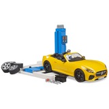 bruder bworld Car Service Centre + BRUDER Roadster Speelgoedvoertuig 62112