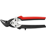BESSEY Ideaalschaar D15AL, klein en wendbaar plaatschaar Zwart/rood, Linksknippend