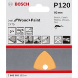 Bosch C470 Best for Wood and Paint K120 schuurpapier 5 stuks, 93 mm