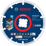 Bosch EXPERT Diamond Metal Wheel X-LOCK doorslijpschijf, Ø 125mm Asgatdiameter 22,23 mm