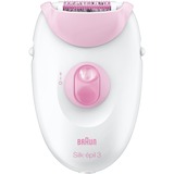 Braun Silk-épil 3 3270 Legs & body epilator Wit/Framboos
