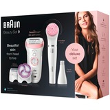 Braun Silk-épil 9-975 SensoSmart Beauty Set 9 epilator Wit/roségoud, incl. Braun FaceSpa
