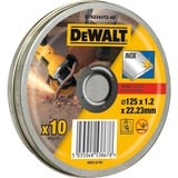 DEWALT Doorslijpschijf INOX DT42340TZ-QZ Ø 125 mm, boring 22.23 mm, 10 stuks in blik