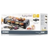 Domo Steengrill Raclette DO9189G gourmetstel Zwart, 2 verwisselbare platen