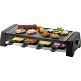 Domo Steengrill Raclette DO9189G gourmetstel Zwart, 2 verwisselbare platen