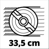 Einhell Accu grasmaaier GE-CM 36/34 Li Rood/zwart, Accu inbegrepen