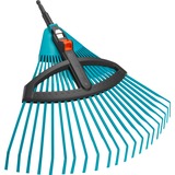 GARDENA Combisystem kunststof verstelbare bladhark bladbezem Turquoise, 3099-20