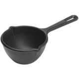 Lodge Saus Kit LMPK, met steel kookpan Zwart, Ø 11cm, incl. siliconen borstel