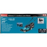 Makita DLM432PT2  2x18 V Grasmaaier Blauw/zwart, Incl. 2 accu's en duo snellader