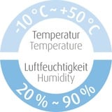 Medisana HG 100 Digitale thermo-hygrometer tafelklok Wit