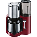 Siemens Koffiezetapparaat TC 86504 sensor for senses koffiefiltermachine Rood/zwart, Met thermoskan