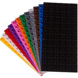 Strictly BRIKS Basisplaten 6x12 stapelbaar gekleurd Constructiespeelgoed 12 stuks
