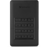Verbatim Store 'n' Go met toetsbediening, 1 TB externe harde schijf Zwart/zilver, USB 3.1 Gen 1 / USB C