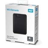 WD Elements Portable 4 TB externe harde schijf Zwart, WDBU6Y0040BBK-WESN, Micro-USB-B 3.2 (5 Gbit/s)