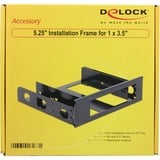 DeLOCK 5,25" inbouwframe voor 1x 3,5" Zwart