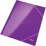 Leitz WOW 3-klepsmap karton Paars