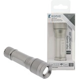 Diverse König LED Zaklamp 330 lm Grijs