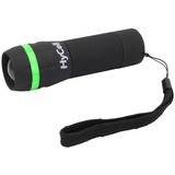 HyCell Zoom-Flashlight 1W-LED bk zaklamp Zwart/groen