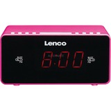 Lenco CR-510 Klokradio radiowekker Pink, FM, 2x Alarm