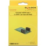 DeLOCK Converter mSATA male > 2 x SATA controller 