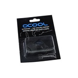 Alphacool 16/10 compression fitting 90° draaibaar G1/4 verbinding Zwart