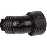 Alphacool Eiszapfen 16mm HardTube compressiefitting 45° draaibaar G1/4" verbinding Zwart