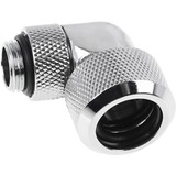 Alphacool Eiszapfen 16mm HardTube compressiefitting 90° draaibaar verbinding Chroom