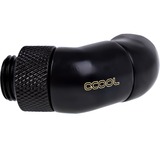 Alphacool Eiszapfen Angled Adaptor Double-45 graden aansluiting Zwart