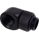 Alphacool Eiszapfen L-connector rotatable G1/4 AG to G1/4 IG aansluiting Zwart