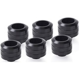 Alphacool Eiszapfen PRO 16 mm HardTube Fitting G1/4 - Deep Black verbinding Zwart, 6 stuks