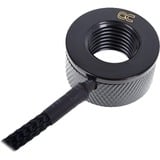 Alphacool Eiszapfen temperatuursensor G1/4 IG/IG met AG Adapter Zwart