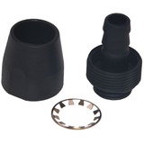 Alphacool HF compression Fitting TPV - 12,7/7,6mm Straight verbinding Zwart (mat), 6 stuks