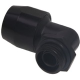 Alphacool HF compression fitting TPV Metall - 90° rotatable 12,7/7,6mm verbinding Zwart