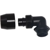 Alphacool HF compression fitting TPV Metall - 90° rotatable 12,7/7,6mm verbinding Zwart