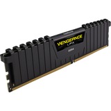 Corsair 16 GB DDR4-2400 Kit werkgeheugen Zwart, CMK16GX4M2A2400C16, Vengeance LPX, XMP