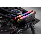 Corsair 16 GB DDR4-3200 Kit werkgeheugen Zwart, CMW16GX4M2Z3200C16, Vengeance RGB PRO, XMP, AMD Ryzen Optimized
