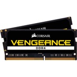 Corsair 32 GB DDR4-2666 Kit werkgeheugen Zwart, CMSX32GX4M2A2666C18, Vengeance