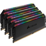 Corsair 64 GB DDR4-3600 Quad-Kit werkgeheugen Zwart, CMT64GX4M4Z3600C16, Dominator Platinum RGB, XMP 2.0, AMD Ryzen Optimized